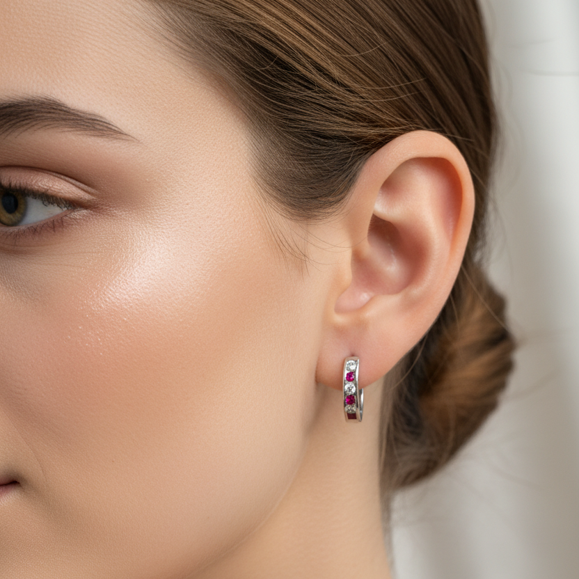 92.5 Silver Bali Earrings | Stylish Modern Design | Elegant Jewellery