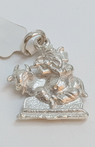 92.5 Silver Ganesha Blessing Pendant | Stylish Spiritual Design | Jewellery