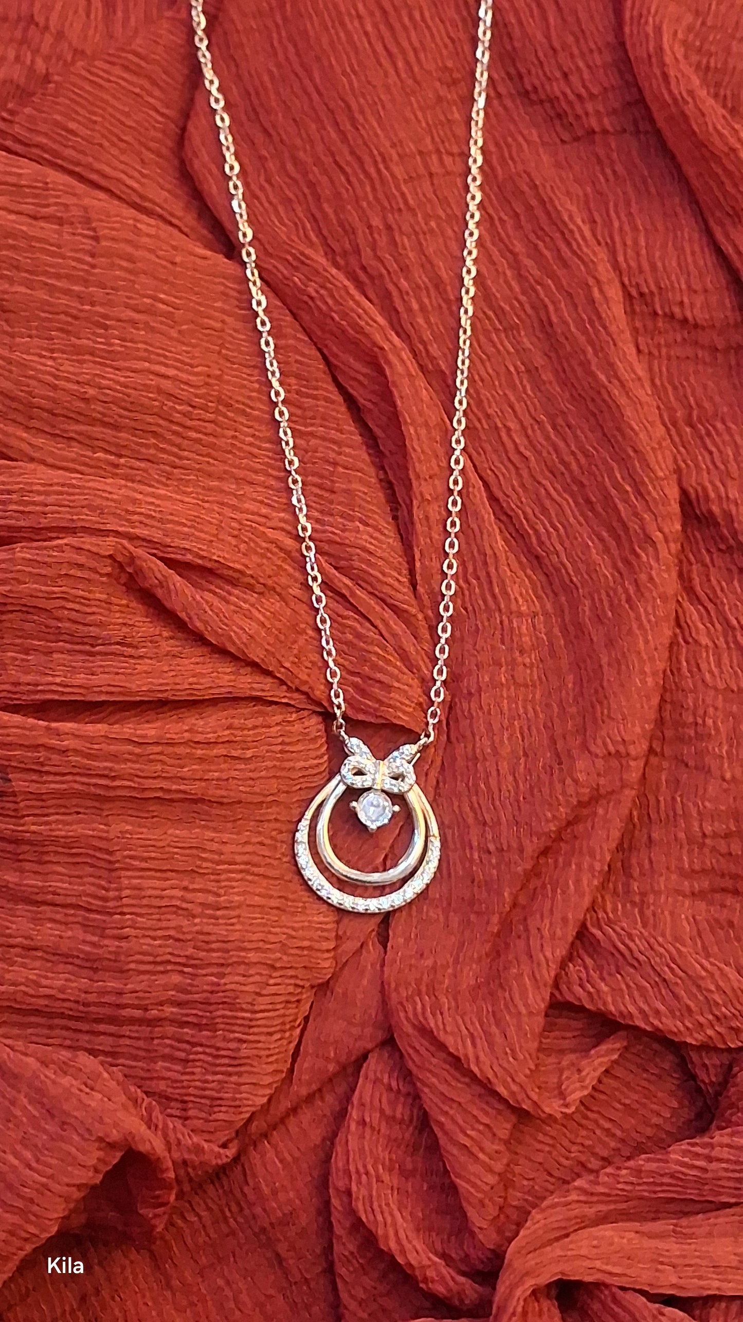 925 Silver Rose Gold Plated Chain 18 Inches | Stylish Elegant Design | Jewellery
