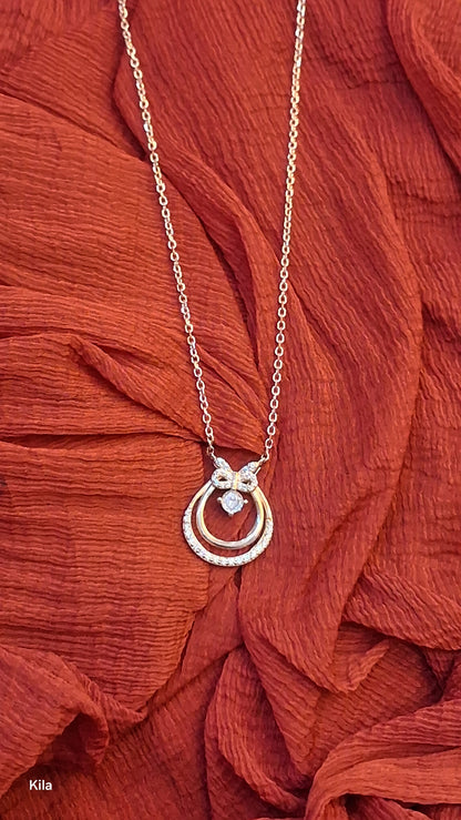 925 Silver Rose Gold Plated Chain 18 Inches | Stylish Elegant Design | Jewellery