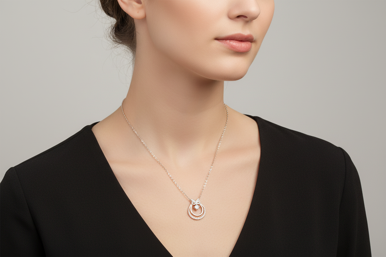 925 Silver Rose Gold Plated Chain 18 Inches | Stylish Elegant Design | Jewellery
