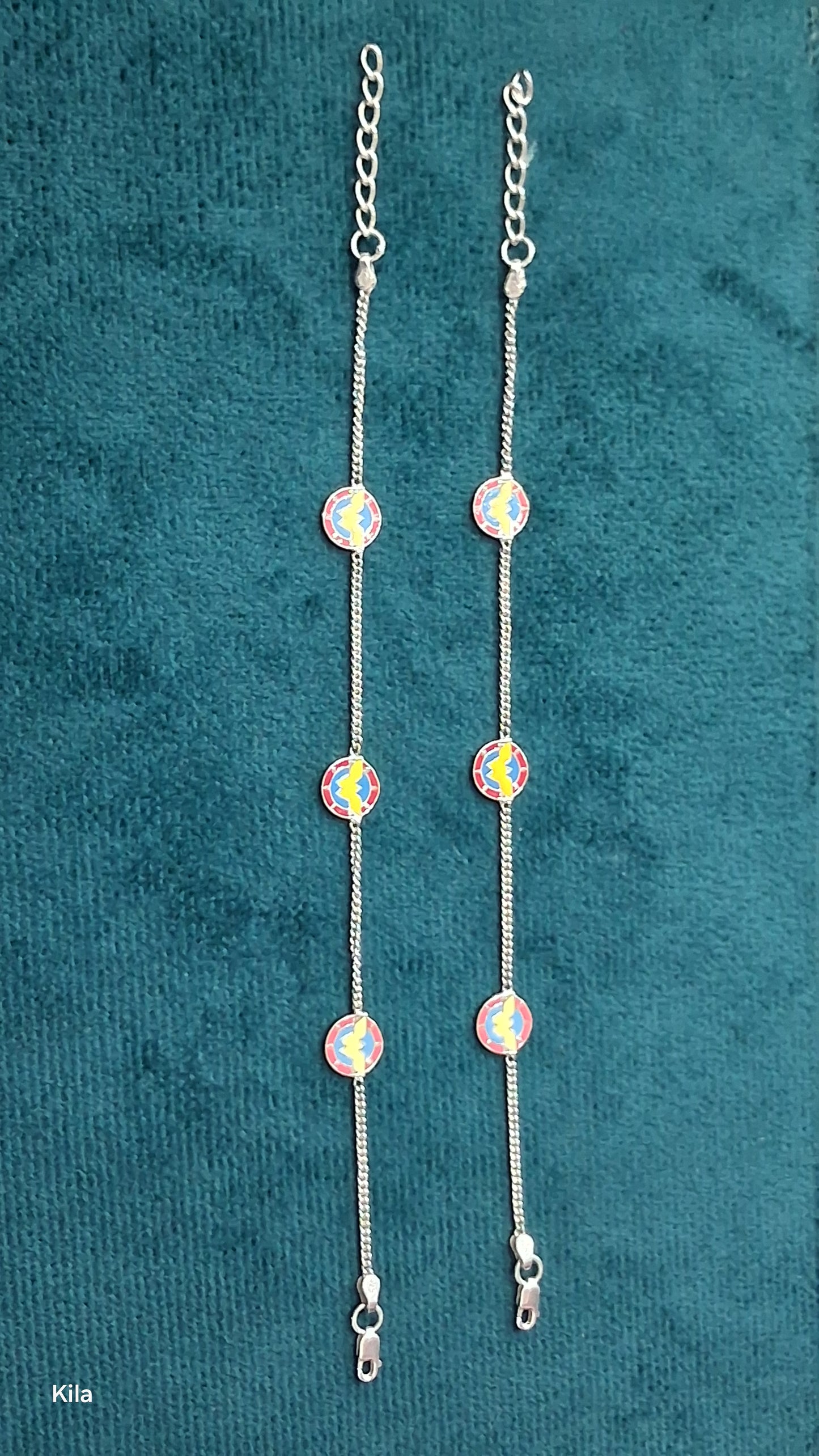 92.5 Silver Kids Anklets | Stylish Elegant Finish | Jewellery