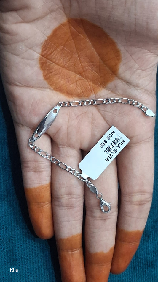 Silver stylish kids bracelet