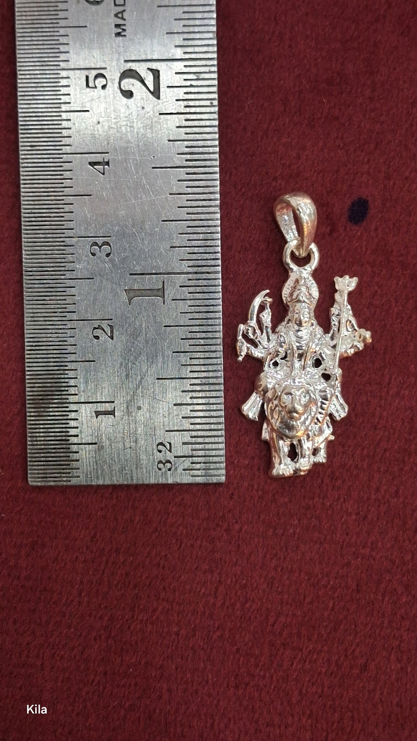 92.5 Silver Durga Devi Pendant | Powerful Divine Design | Stylish Jewellery