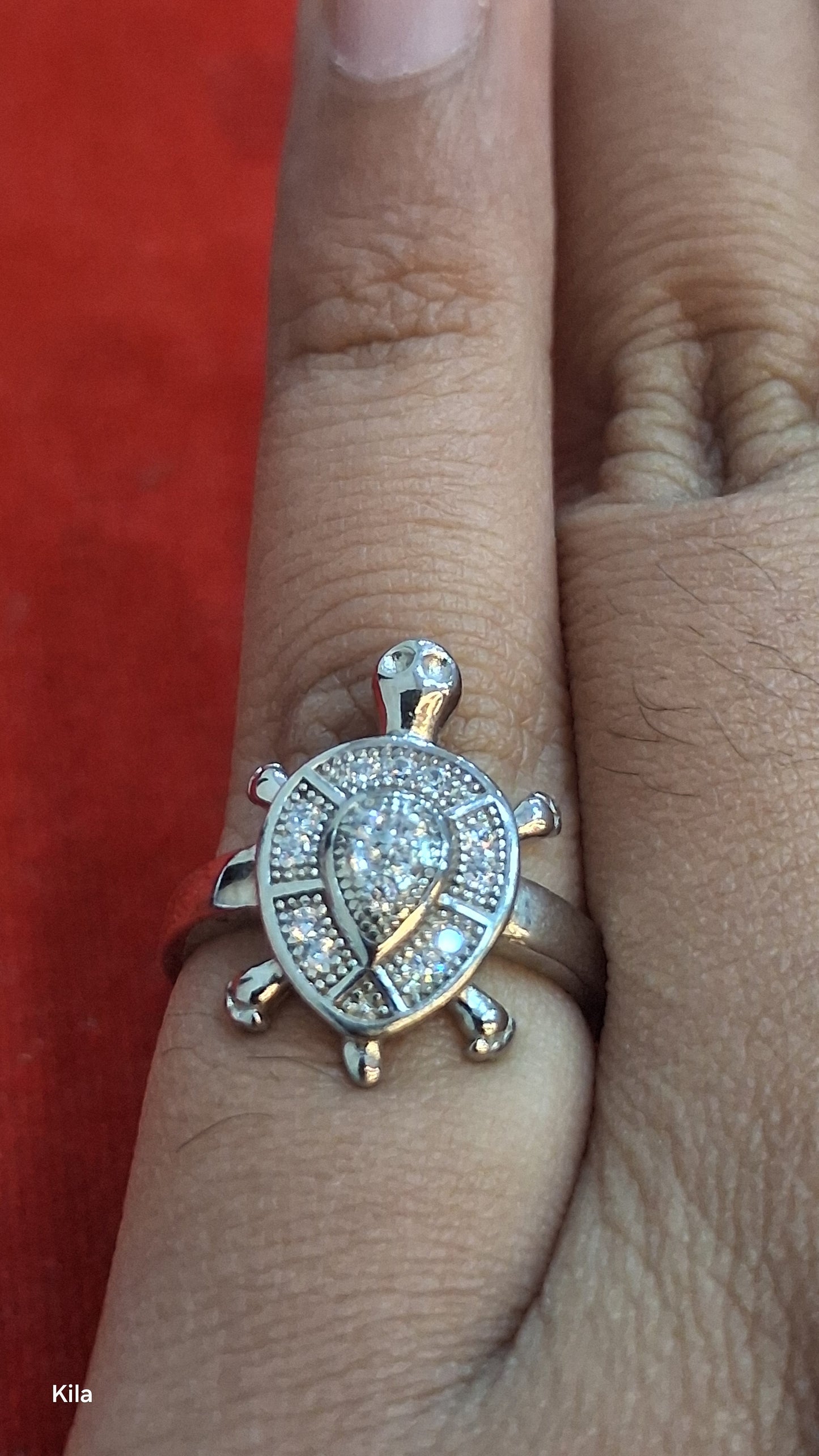 92.5 Silver Traditional Tortoise Ring | Classic Good Luck Design | Jewellery