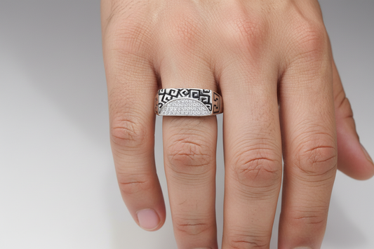 92.5 Silver Men’s Ring Size 23 | Stylish Premium Design | Elegant Jewellery