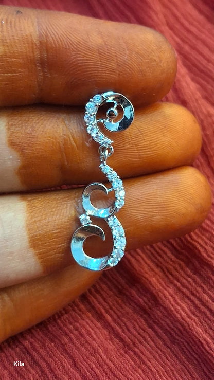92.5 Silver Earrings | Stylish Elegant Design | Fashion Jewellery