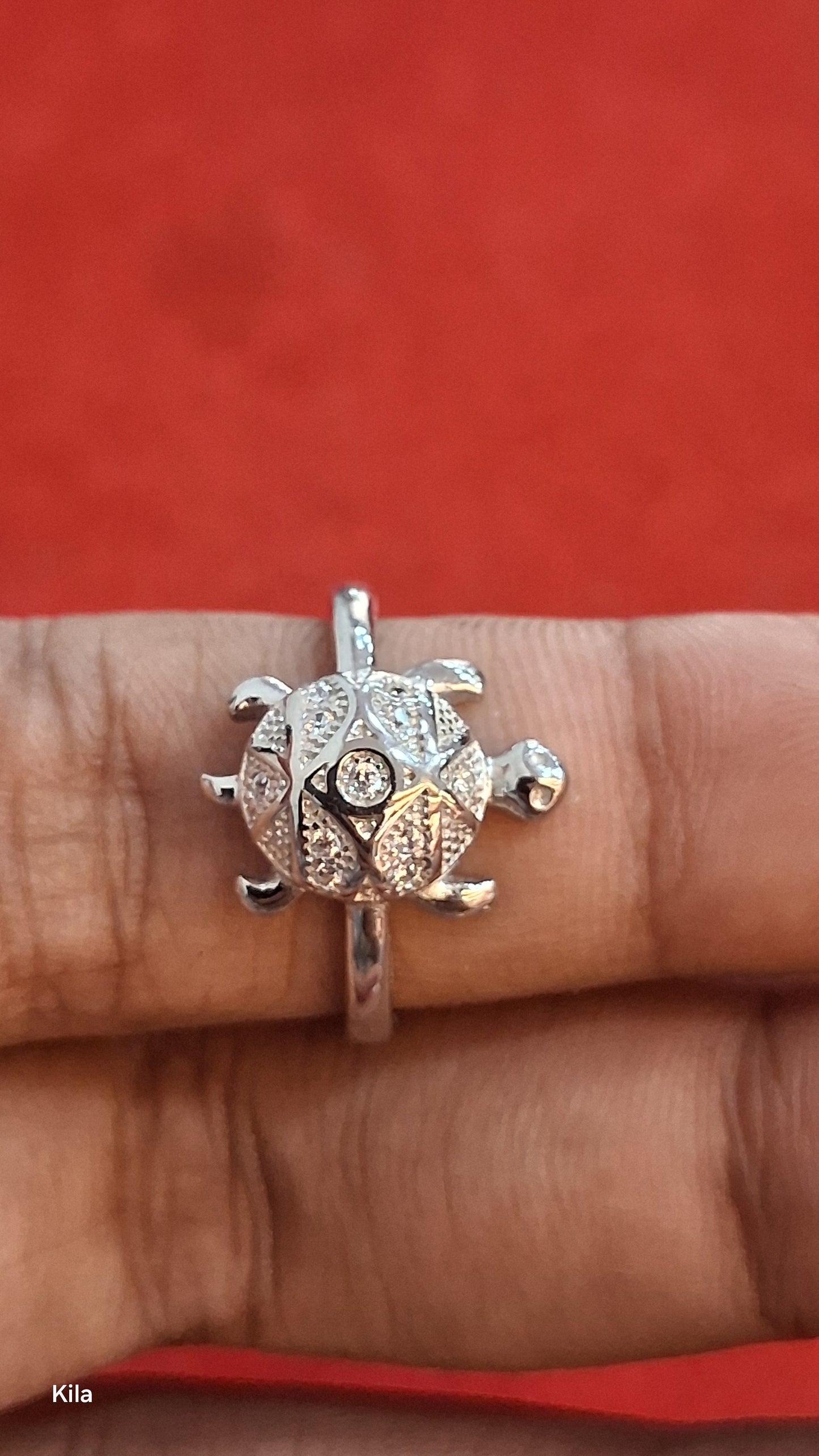 92.5 Silver Minimal Tortoise Ring | Stylish Simple Design | Everyday Jewellery