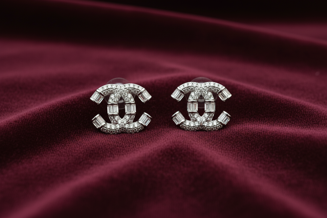 92.5 Silver Premium Earrings | Stylish Elegant Design | Luxury Jewellery