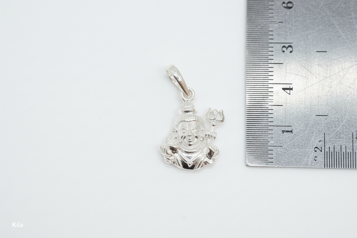 92.5 Silver Shiva Pendant | Powerful Divine Design | Stylish Jewellery