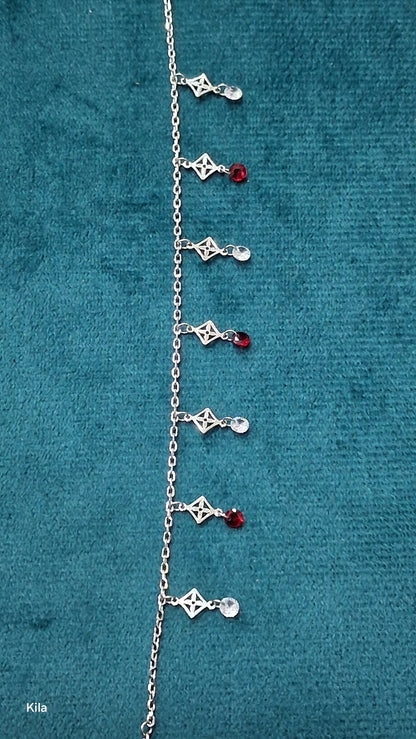 92.5 Silver Charm Bracelet | Stylish Elegant Design | Fashion Jewellery