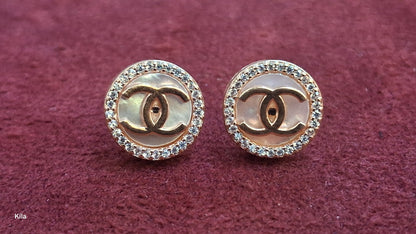92.5 Silver Rose Gold Studs | Classic Elegant Finish | Stylish Jewellery