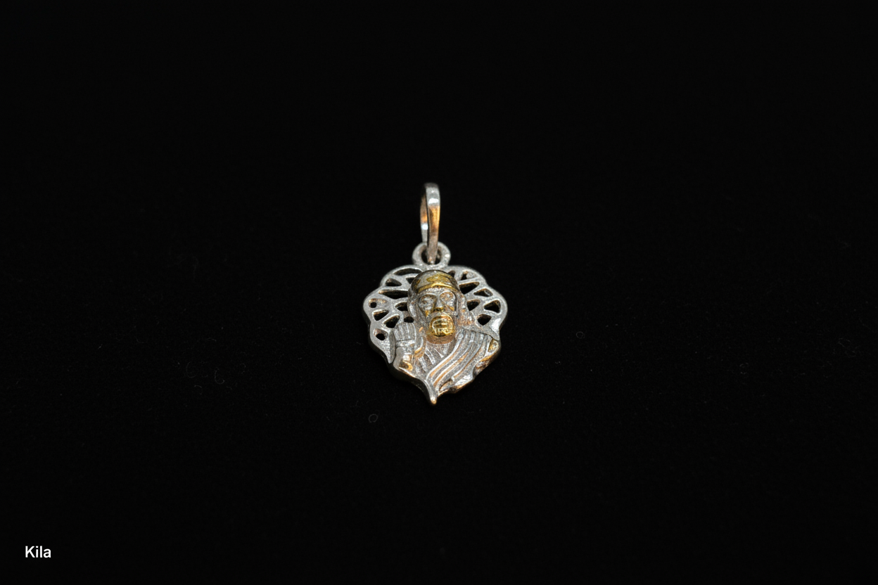 92.5 Silver Sai Baba Pendant | Spiritual Blessings Design | Stylish Jewellery