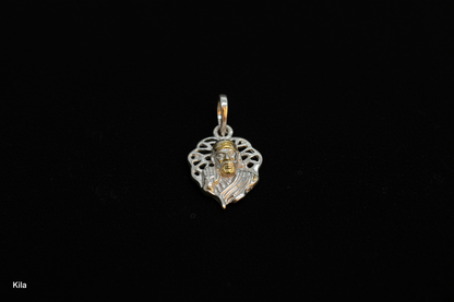 92.5 Silver Sai Baba Pendant | Spiritual Blessings Design | Stylish Jewellery