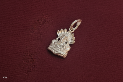 92.5 Silver Ganesha Pendant | Auspicious Blessings Design | Elegant Jewellery
