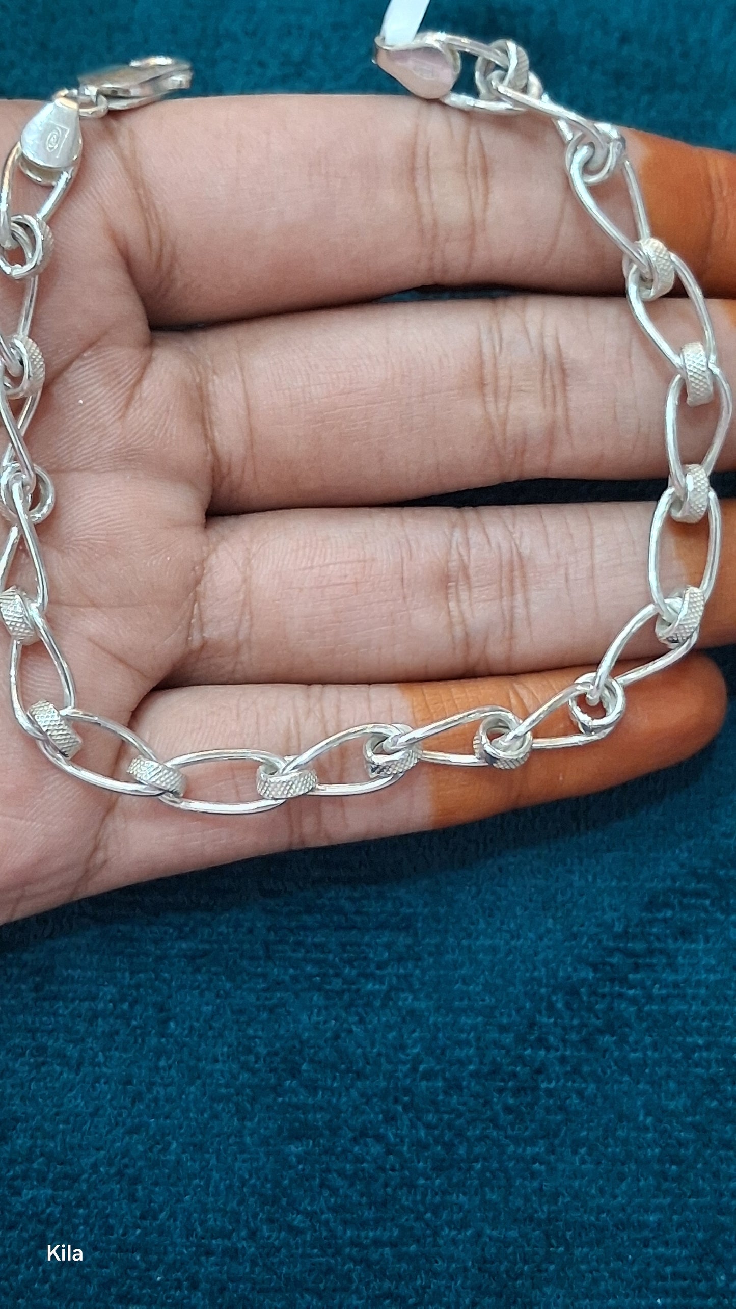 92.5 Silver Men’s Bracelet 8.5 Inches | Stylish Refined Finish | Elegant Jewellery