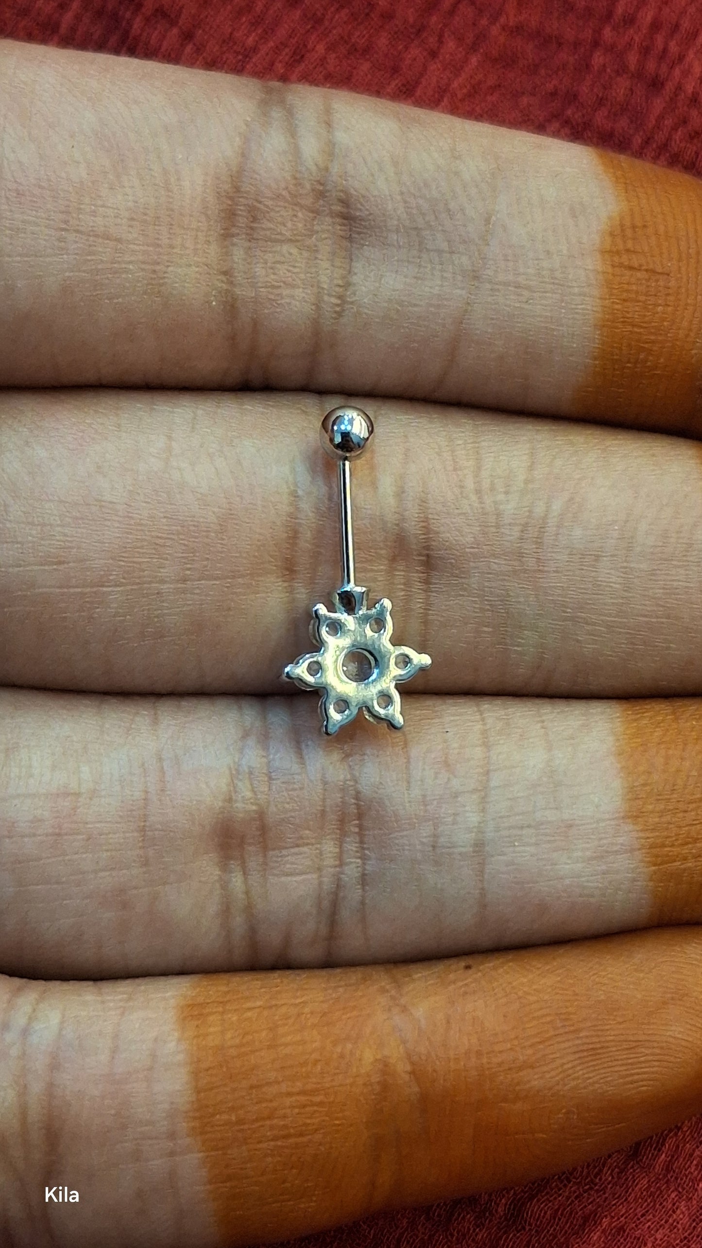 92.5 Silver Flower Bugadi | Stylish Floral Design | Elegant Jewellery
