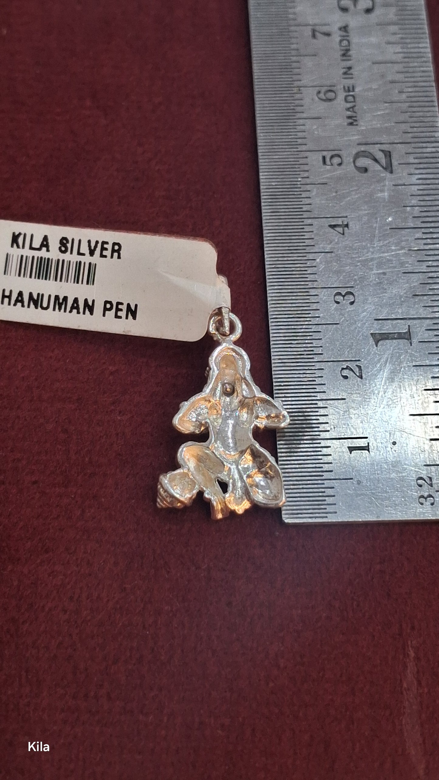 92.5 Silver Hanuman Ji Pendant | Divine Strength Design | Spiritual Jewellery
