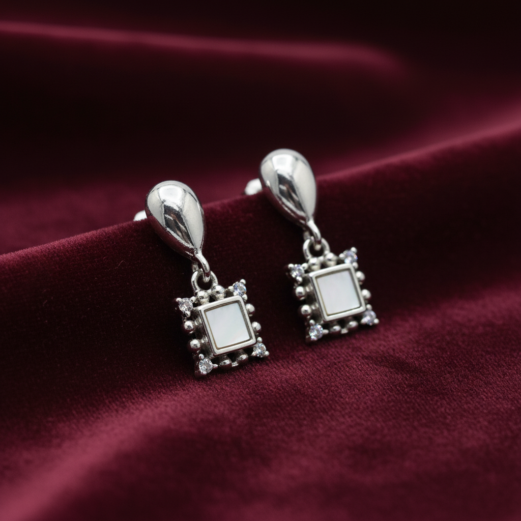 92.5 Silver Earrings | Stylish Elegant Design
