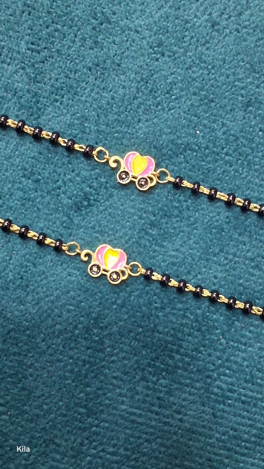 92.5 Silver Kids Anklets | Stylish Smooth Finish | Elegant Jewellery