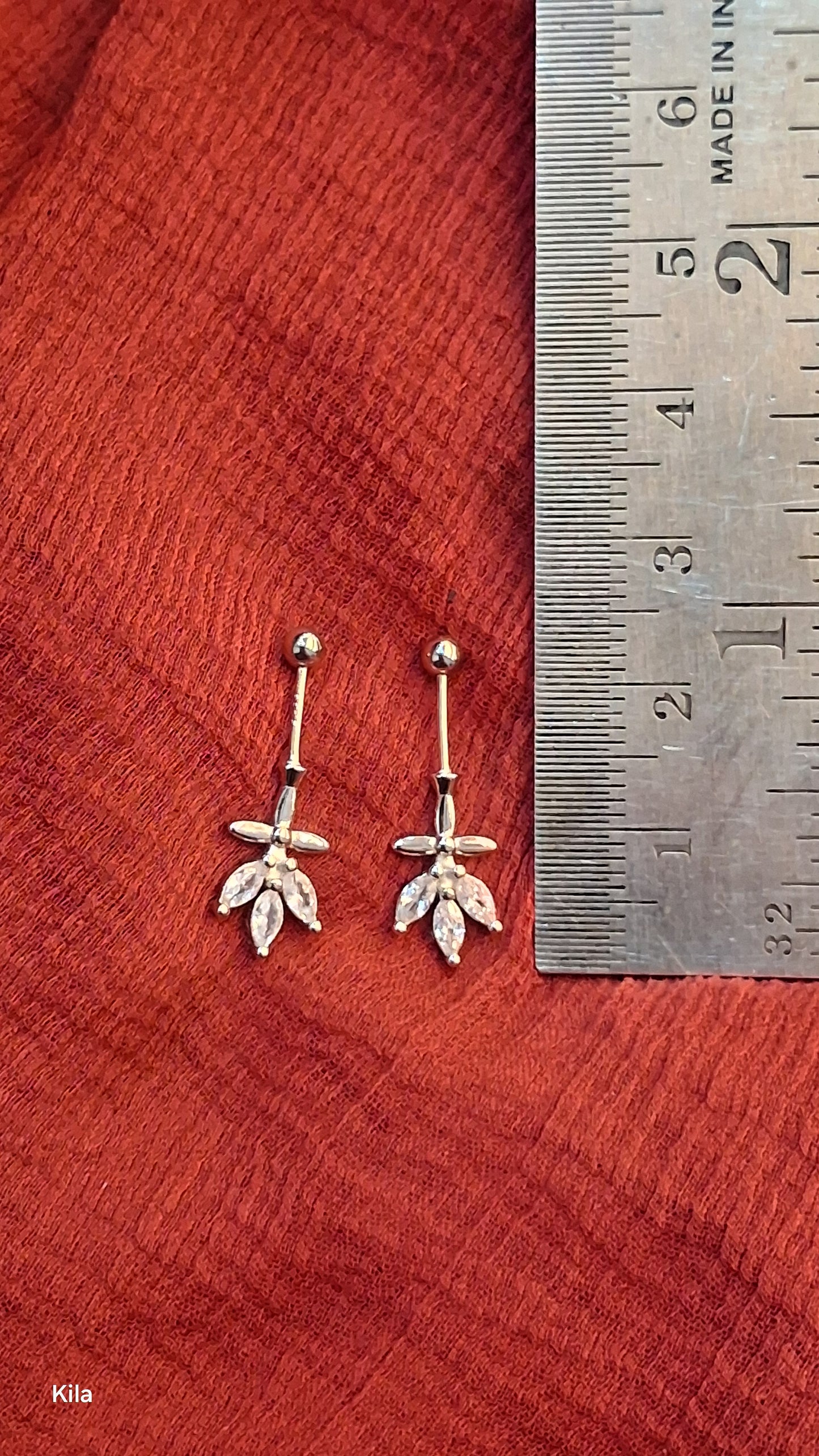 92.5 Silver Leaf Bugadi | Stylish Nature Design | Elegant Jewellery