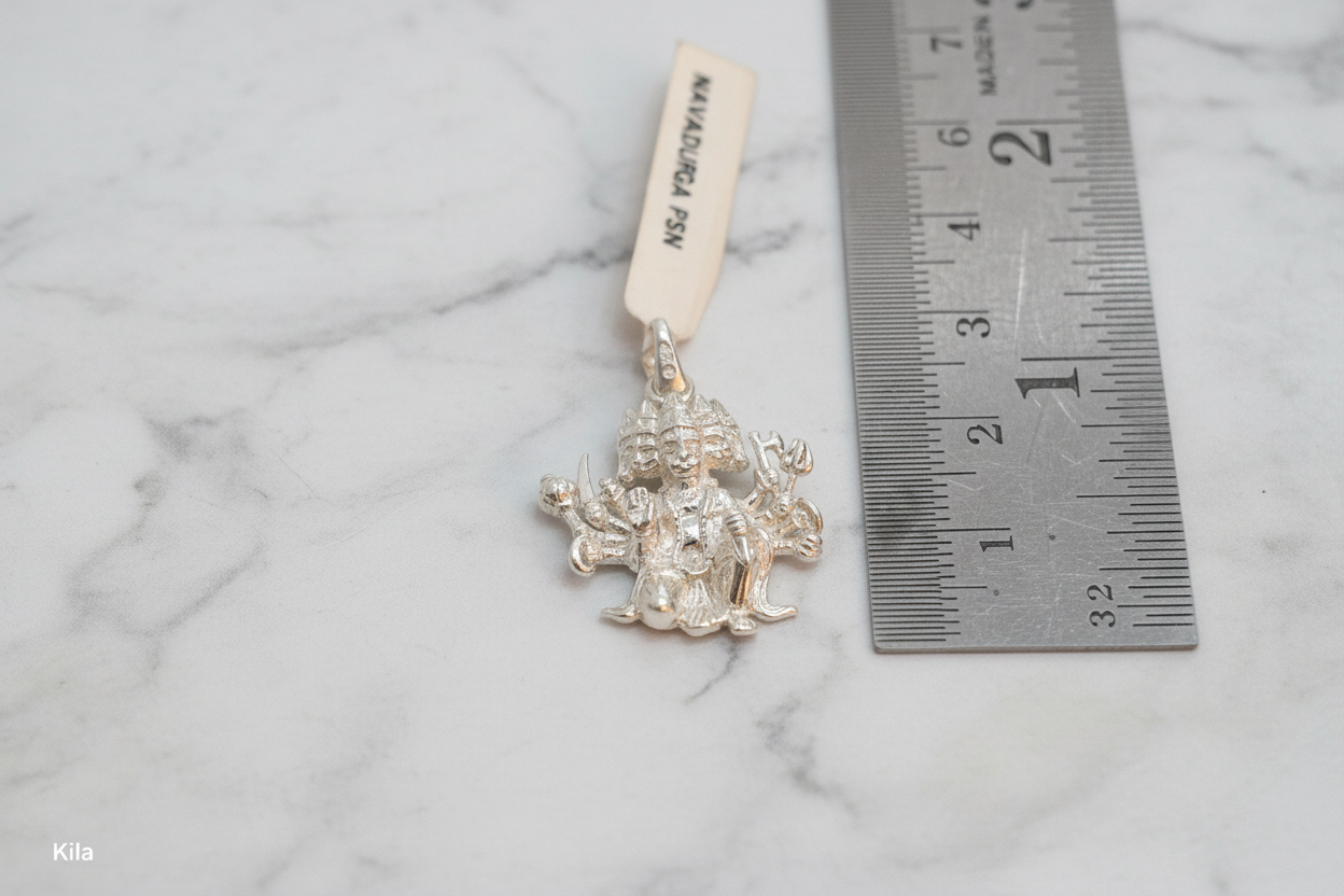 92.5 Silver Hanuman Power Pendant | Protective Divine Design | Jewellery