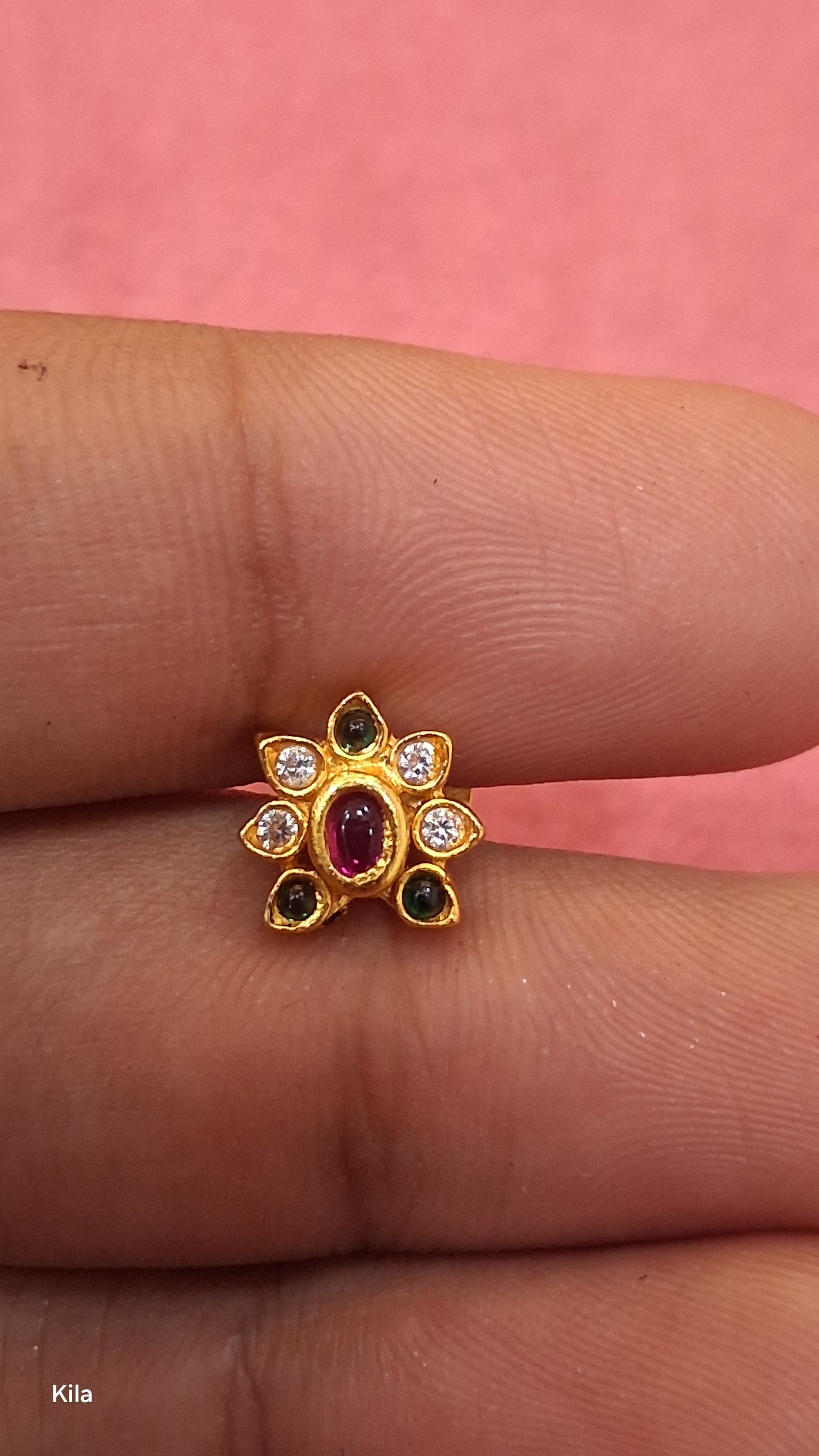 92.5 Silver Gold Plated Stud Earrings | Stylish Sleek Design | Jewellery