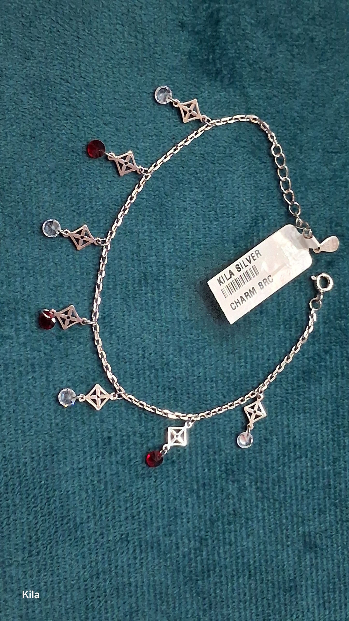 92.5 Silver Charm Bracelet | Stylish Elegant Design | Fashion Jewellery