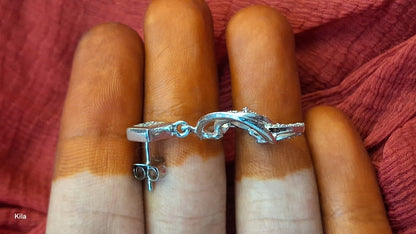 925 Silver Earrings | Stylish Classic Design | Elegant Jewellery