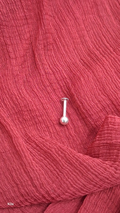 92.5 Silver Men’s Stud (Single) | Stylish Minimal Design | Elegant Jewellery