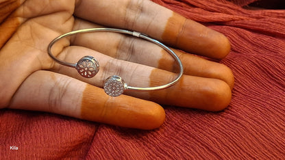 92.5 Silver Minimal Bracelet | Stylish Clean Design | Elegant Jewellery