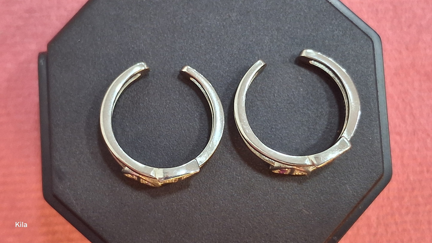 92.5 Silver Stylish Toe Rings | Minimal Elegant Design | Jewellery