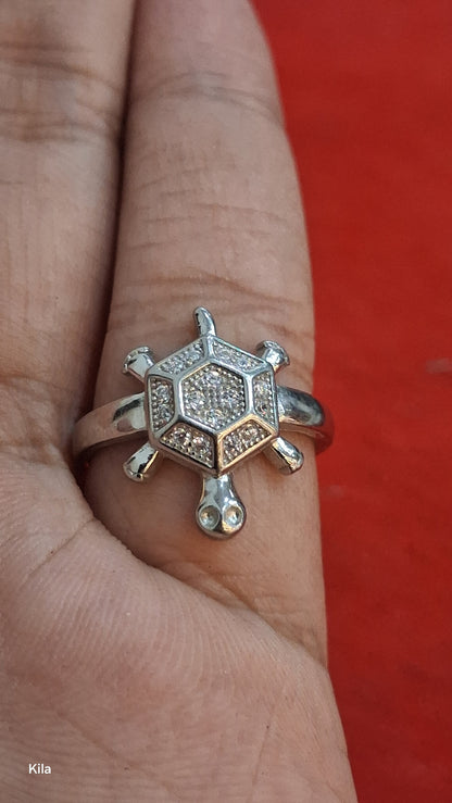 92.5 Silver Tortoise Ring | Premium Feng Shui Inspired Design | Stylish Jewellery