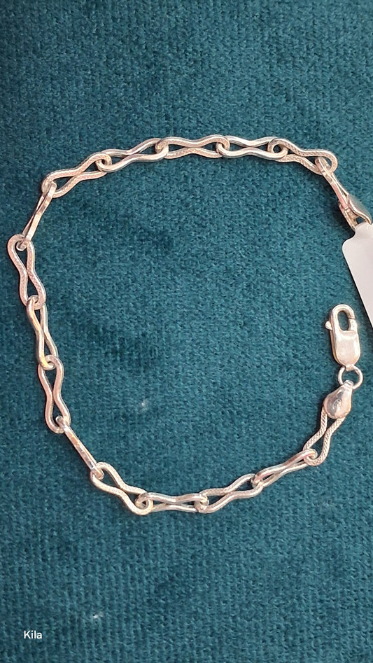 92.5 Silver Men’s Bracelet 8.5 Inches | Stylish Bold Design | Elegant Jewellery