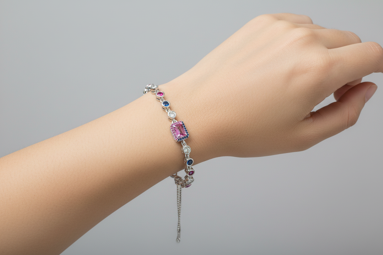 92.5 Silver Bracelet | Stylish Refined Design | Elegant Jewellery