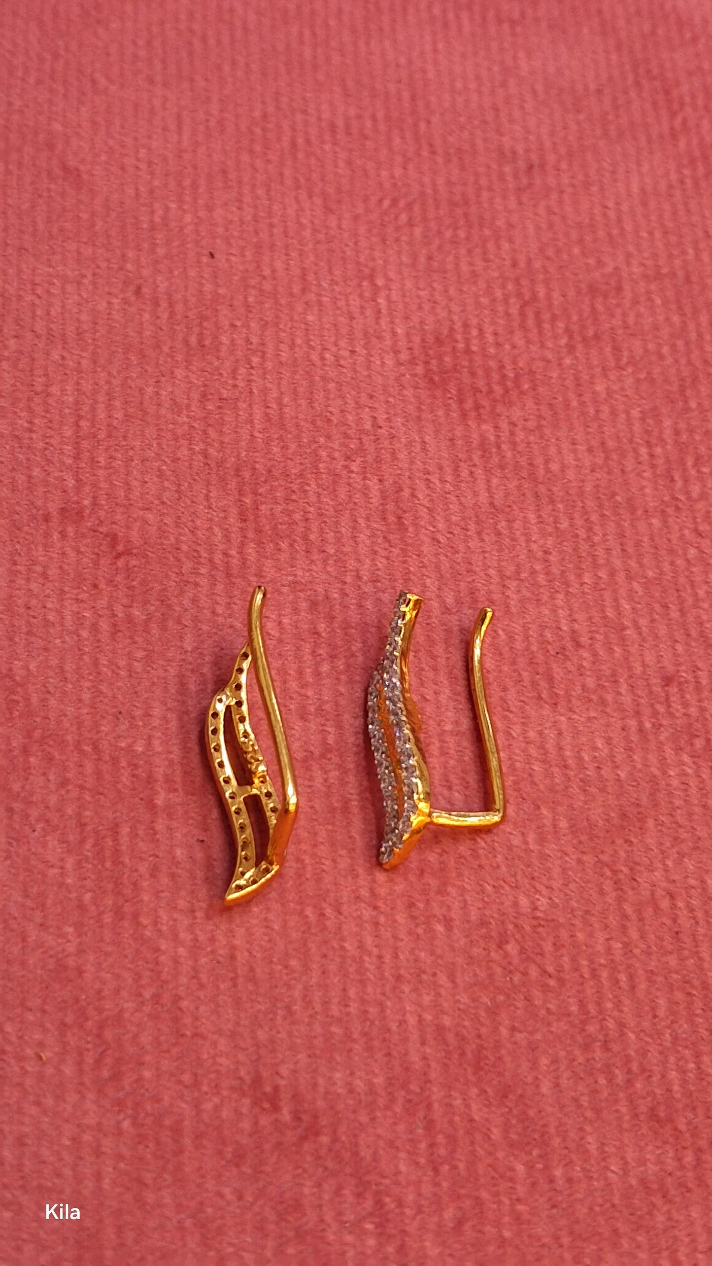 92.5 Silver Premium Gold Plated Earcuffs | Elegant Modern Design | Stylish Jewellery