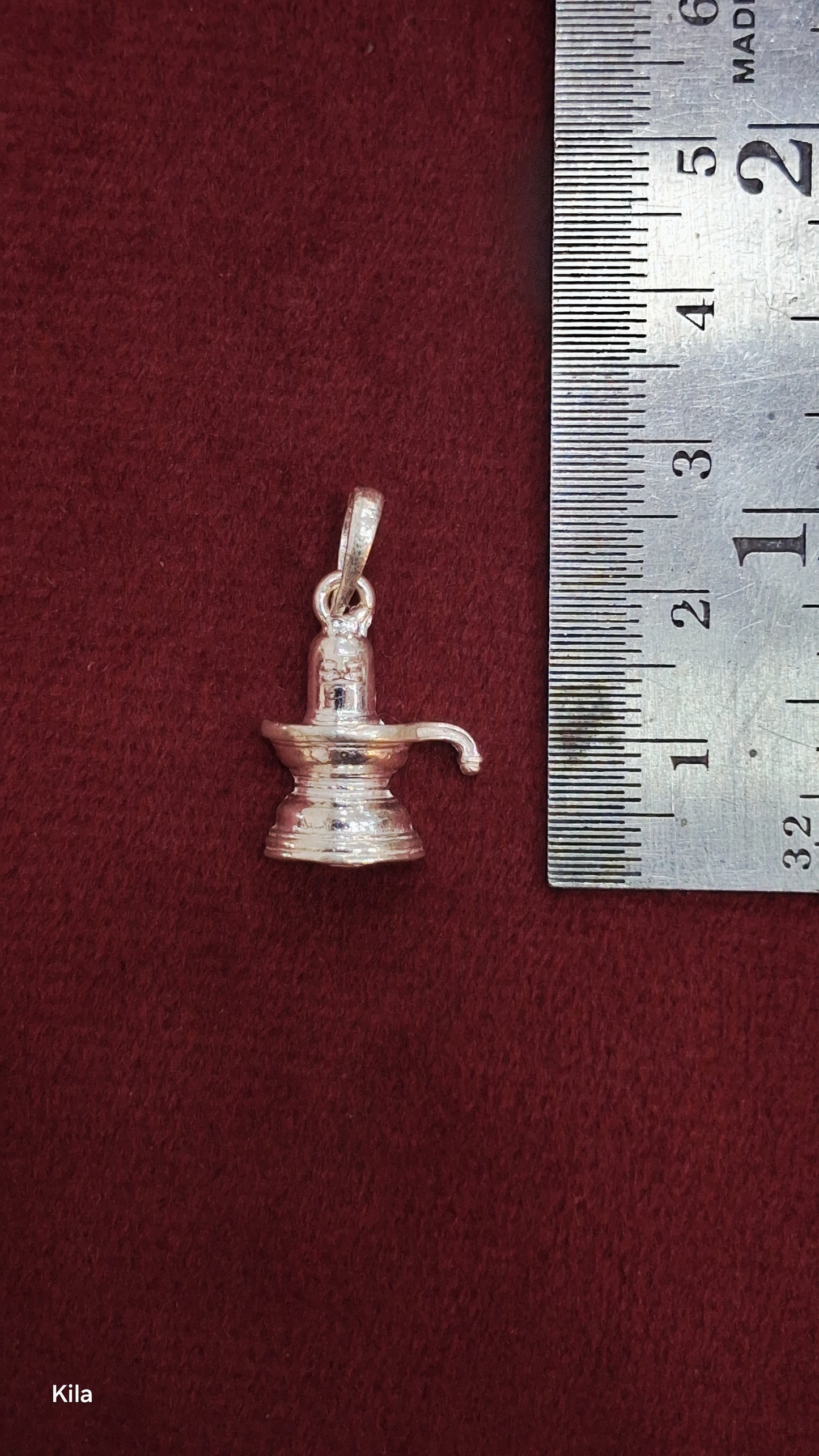 92.5 Silver Shiva Linga Pendant | Sacred Divine Design | Spiritual Jewellery