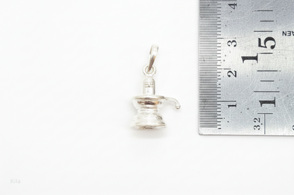 92.5 Silver Shiva Linga Pendant | Sacred Divine Design | Spiritual Jewellery