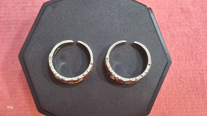 92.5 Silver Minimal Toe Rings | Stylish Smooth Finish | Jewellery
