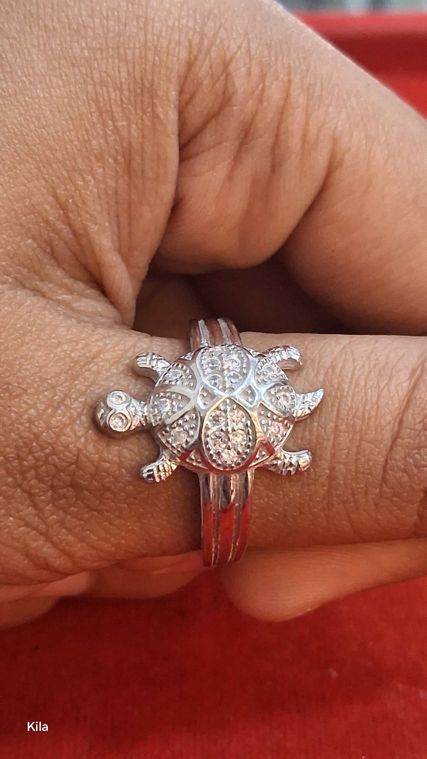 92.5 Silver Elegant Tortoise Motif Ring | Smooth Finish | Daily Wear Jewellery
