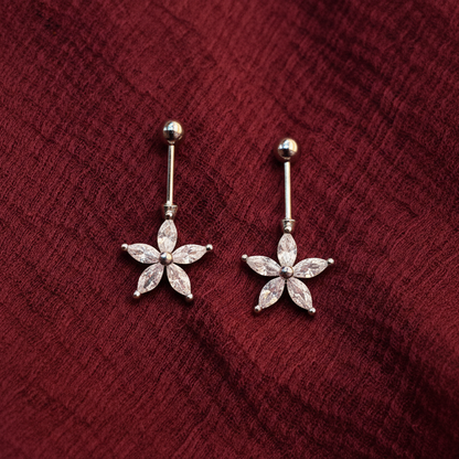 92.5 Silver Flower Bugadi | Stylish Classic Floral Design | Elegant Jewellery