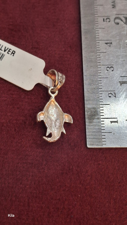 92.5 Silver Ganesha Pendant | Divine Blessings Design | Elegant Jewellery