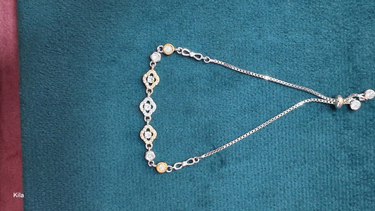Silver stylish bracelet